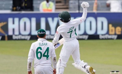 Bangladesh dismissed for 298 after Joy's epic 137