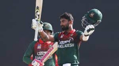 Liton smashes a ton to propel Bangladesh to 276 in first ODI