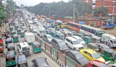 Traffic jam turns terrible in capital