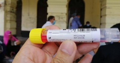 COVID-19:Expired liquid tubes used for collecting samples at Pabna UHC