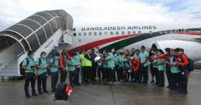 Bangladesh women's football team reach Nepal