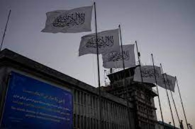 Taliban flag rises over seat of power on fateful anniversary